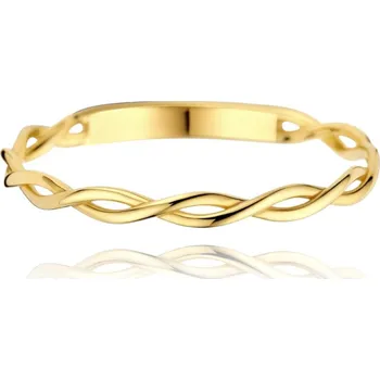 Prsten MINET Moderní zlatý propletený prsten Au 585/1000 vel. 56 - 0,90g