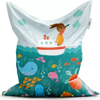 Sedací pytel Sablio Sedací vak Classic Mořský svět - 200x140 cm