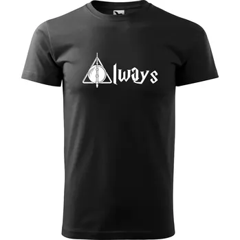 Pánské oblečení Sablio Tričko s potiskem Relikvie Always - černé 2XL