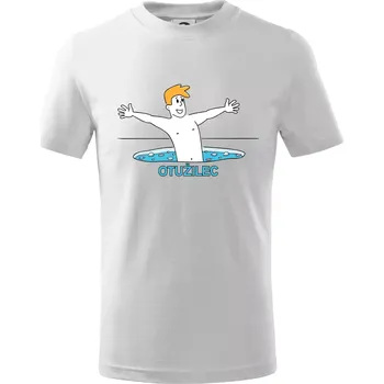 Chlapecké tričko Otužilec - kreslený - Tričko dětské bavlněné - 98 cm / 2 roky ( Bílá )