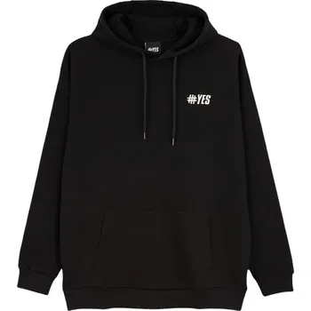 Pánská mikina mikina Yes Logo - Black S