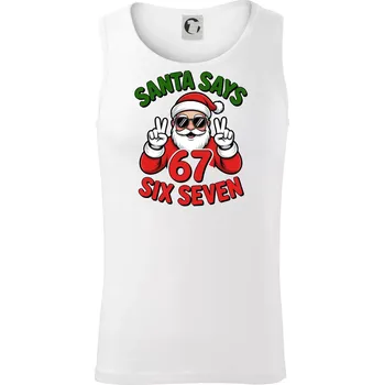 Santa says 67 - Tílko pánské Core - M ( Bílá )