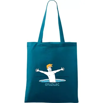 Otužilec - kreslený - Taška bavlněná - 42 x 38 cm ( Petrolejová )