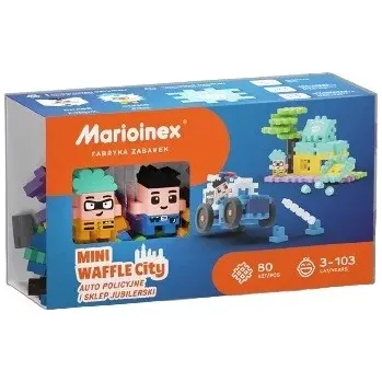 ostatní stavebnice Marioinex Mini WAFLE Policejní auto a klenotnictví