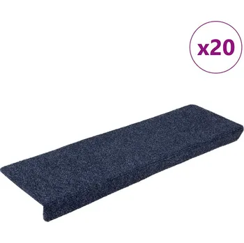 Nášlap na schod Schodové rohože samolepicí 20 ks 65 x 21 x 4 cm antracitové s obdélníkovým okrajem Antracitová3365720