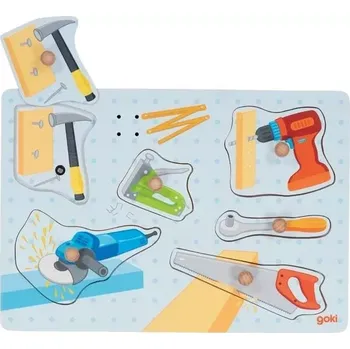 Dřevěná hračka Goki muzikální Nářadí 6ks