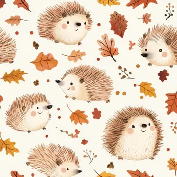 Plenkový bambusový mušelín Takoy ježeček v listí