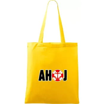 Pozdrav vodáka ahoj - Taška bavlněná - 42 x 38 cm ( Žlutá )