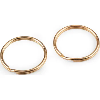 Kroužek na klíče Ø35 mm, malé, 2 zlatá