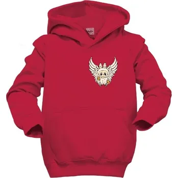 Vánoční dekorace Dětská mikina s kapucí s potiskem Andělská vánoční příšerka ve stylu Labubu dětské