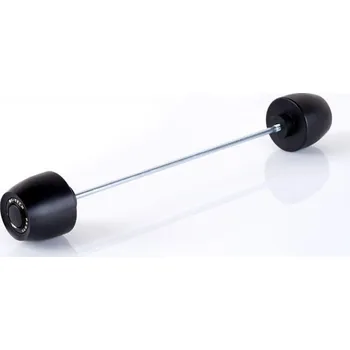 Pádové protektory do osy kola PUIG PHB19 22368N černý s šedou gumou without color caps, front