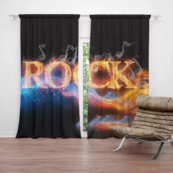 Závěs Sablio Závěs Rock: 2ks 140x250cm