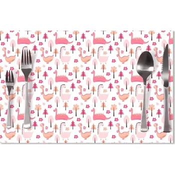 prostírání Sablio Prostírání Růžoví dinosauři: 40x30cm