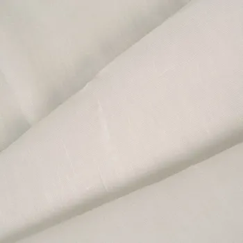 2. Třída - Látka na záclony 280 cm bílá lněný vzhled