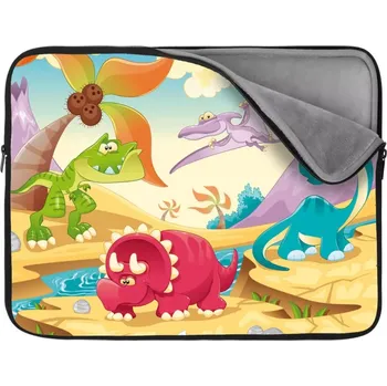 pouzdro na notebook Sablio Obal na notebook Dinosauři 5 - 17"