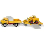 SIKU Super - souprava Mercedes-Benz 710 převážející nakladač 411 Bölling 1:50 - expresní doprava
