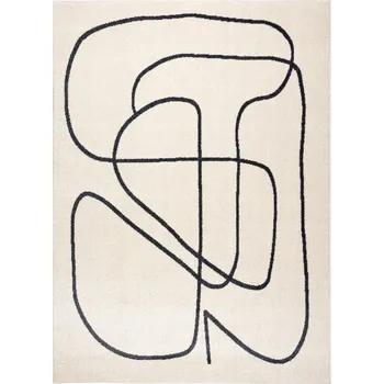 Koberec Kusový koberec Fusion 8297 cream/dark grey, 80x150, bílá, kancelář, Dywany Łuszczów - 1 rok na vrácení + DOPRAVA ZDARMA k Vám i zpět