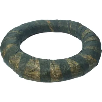 Kroužek slaměný obalovaný - d25 / 4 cm - 10 ks - VÝPRODEJ