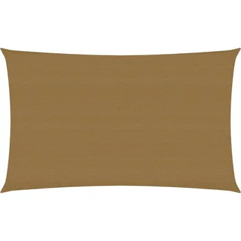 Stínicí plachta vidaXL Plachta proti slunci 160 g/m2 taupe 3 x 6 m HDPE