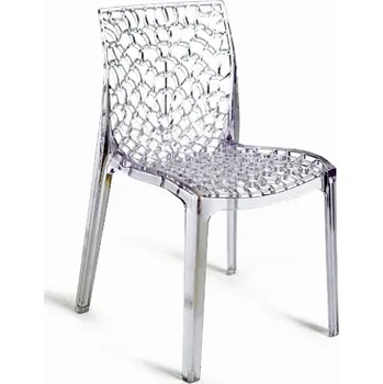 Jídelní stůl GRUVYER – plastová židle - polypropylen verde anice