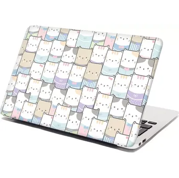 samolepka Sablio Samolepka na notebook Kreslená koťátka - 29x20 cm