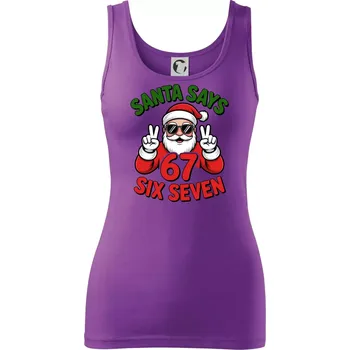 Santa says 67 - Dámské tílko - S ( Fialová )