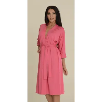 Dámský župan Dámský župan VISA dlouhý 32L7 - De Lafense, mocca 3xl i170_32926808920600600