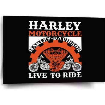 Obraz Sablio Obraz Harley-Davidson Live to ride - 60x40 cm