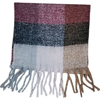 Šála Dámská šála s třásněmi barva V