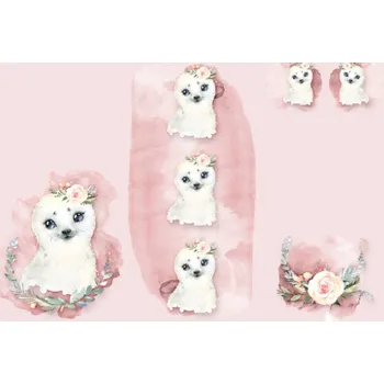 Panel na fusak z nepromokavého polyesteru 150x105 tuleň metráž vzor