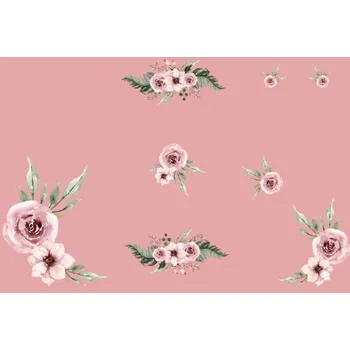 Panel na fusak z nepromokavého polyesteru 150x105 v zahradě růžový