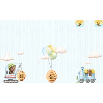 Panel na fusak z nepromokavého polyesteru 150x105 My little boy - medvěd