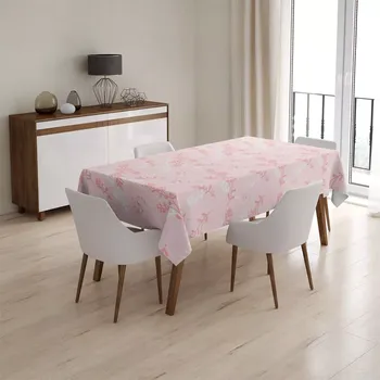 ubrus Sablio Ubrus Růžové rostliny: 145x240 cm