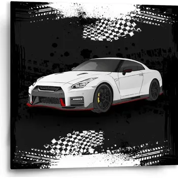 Obraz Sablio Obraz Nissan GTR 35 Černý - 50x50 cm