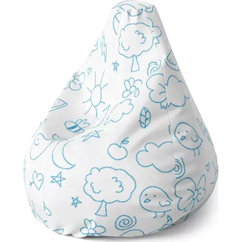 Sedací pytel Sablio Sedací vak Pear Kreslení nejmenších - 140 x 100 x 25 cm
