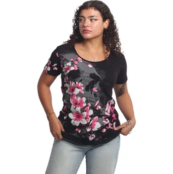 Dámské tričko Dámské tričko Hanami Curved Crew Neck T-Shirt - S