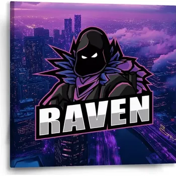 Obraz Sablio Obraz FORTNITE RAVEN Steampunk město - 50x50 cm