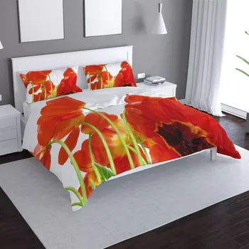 Povlečení Sablio Povlečení Tulipány - 140x220 / 90x70