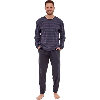 Pánské pyžamo Grafitové pánské pyžamo Loose - Cornette 100% bavlna, grafitová M i41_9999952127_2:grafitová_3:M_