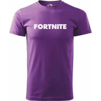 ON-DESIGN Tričko pánské/dětské s potiskem FORTNITE Velikost: 4XL, Barva: fialová