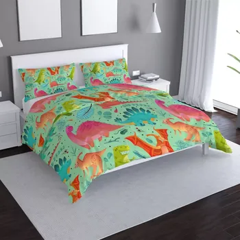 Povlečení Sablio Povlečení Dinosauři v trávě - 140x200 / 90x70