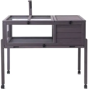 Výběh pro plazy klec pro gekona, ještěrku, hada, želva VEVO356 |šedá, Barvy a parametry Materiál dřevo