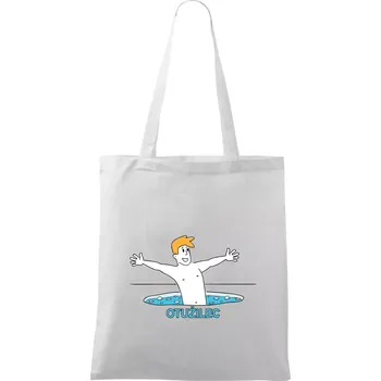 Otužilec - kreslený - Taška bavlněná - 42 x 38 cm ( Bílá )