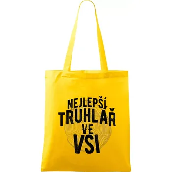 Nejlepší truhlař ve vsi - Taška bavlněná - 42 x 38 cm ( Žlutá )