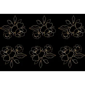 Panel na fusak z nepromokavého polyesteru 150x105 zlaté květy