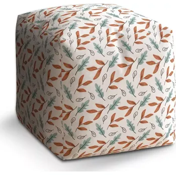 Taburet Sablio Taburet Cube Lesní mozaika: 40x40x40 cm