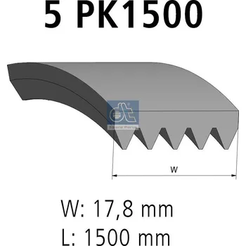 ozubený klínový řemen DT Spare Parts 2.21141
