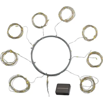 Vánoční dekorace Solární světelný řetěz počet žárovek 96 ks délka 150 cm Knirke Parasol – Sirius ID_1510684