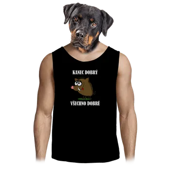 Pánské tílko Bastard Kanec dobrý pánské tílko Black
