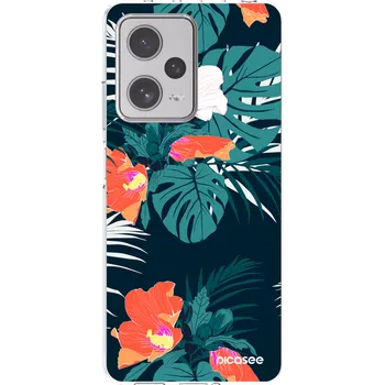 Pouzdro na mobilní telefon Picasee silikonový průhledný obal pro Xiaomi Redmi Note 12 Pro+ 5G - Monstera Color